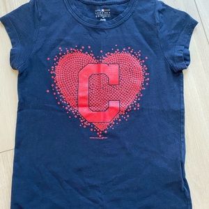Girls Cleveland Indians tee